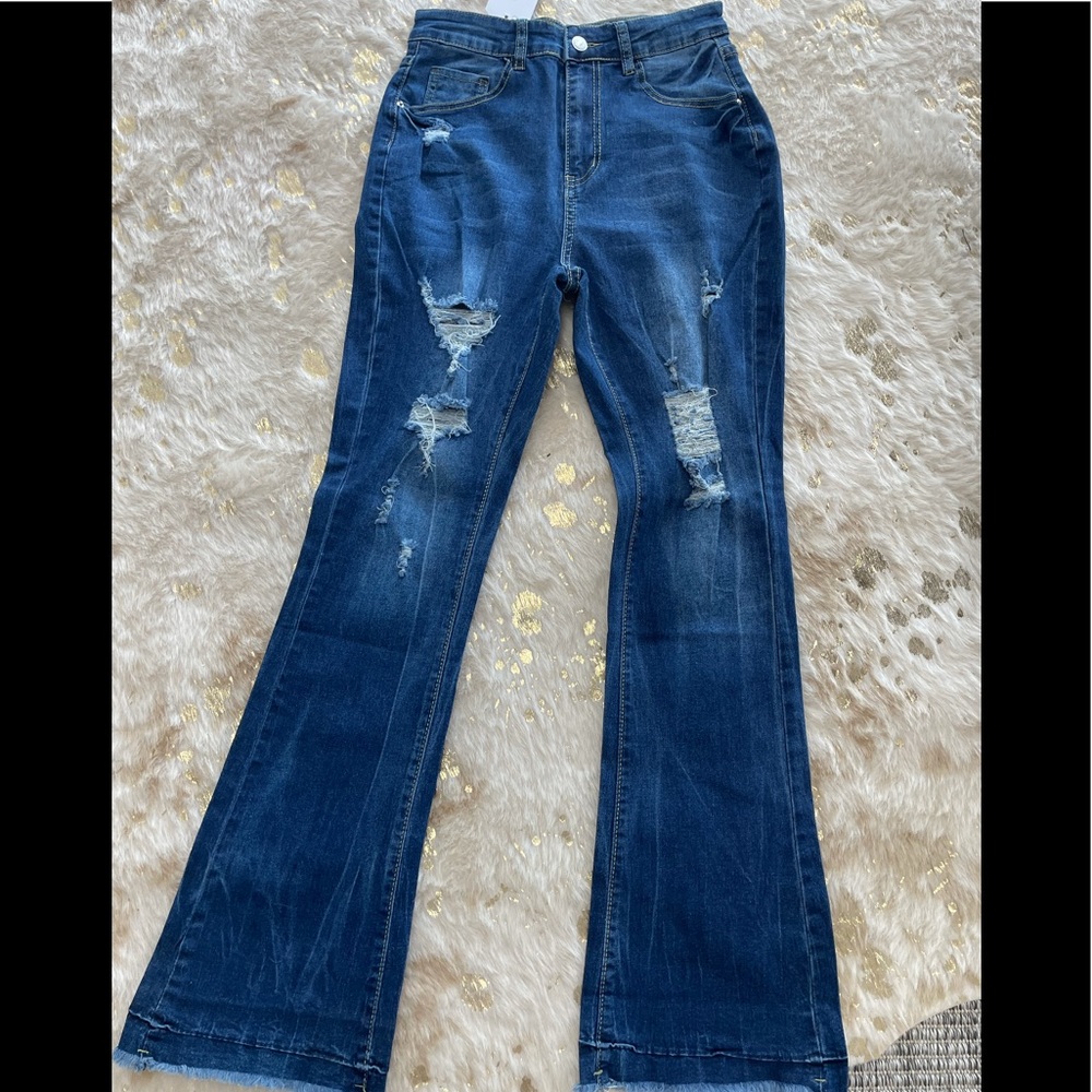 Jeans, distressed, stretchy, S-XXL